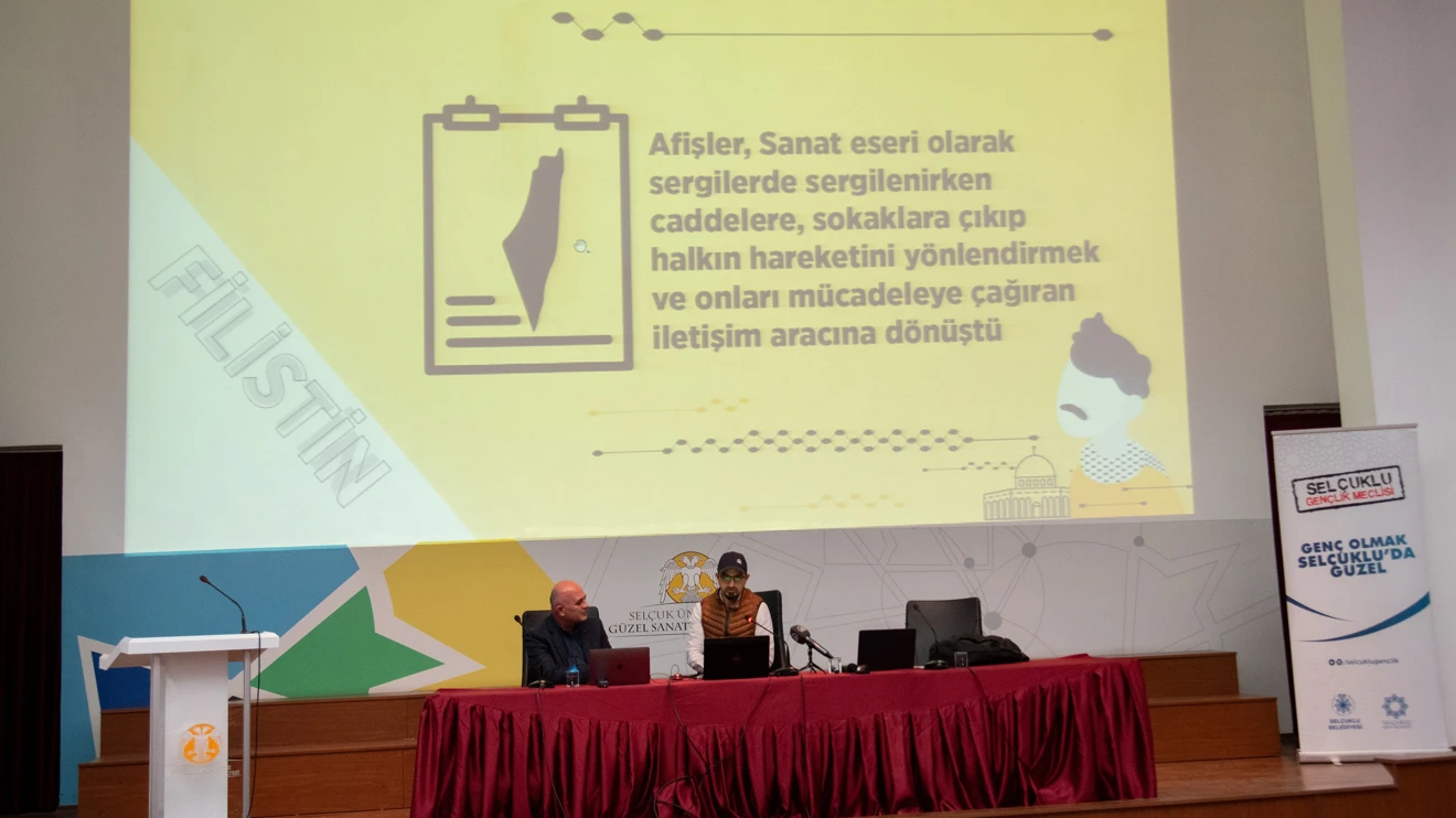 Selçuk Üniversitesi Güzel Sanatlar Fakültesinde ‘Filistin’ temalı konferans ve sergi